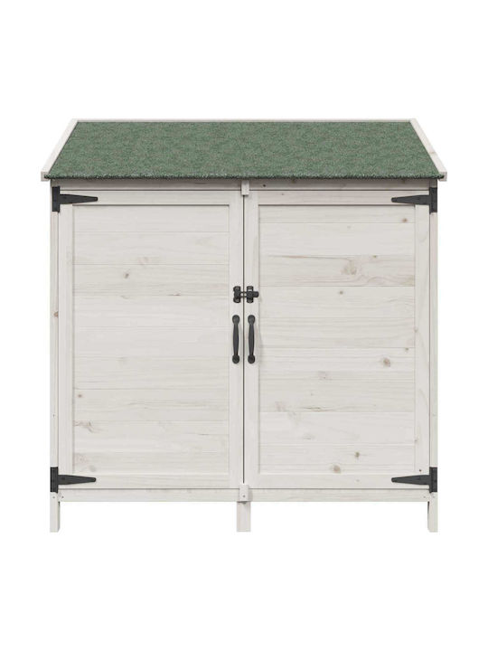 Wooden Garden Shed White M1.065xW0.56xH1.135m