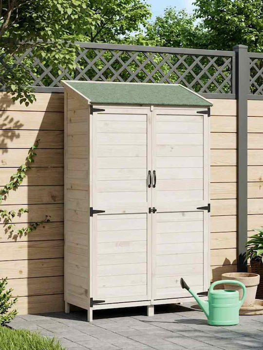 Wooden Garden Shed White M1.065xW0.56xH1.76m