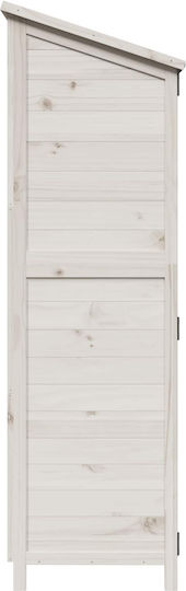 Wooden Garden Shed White M1.065xW0.56xH1.76m