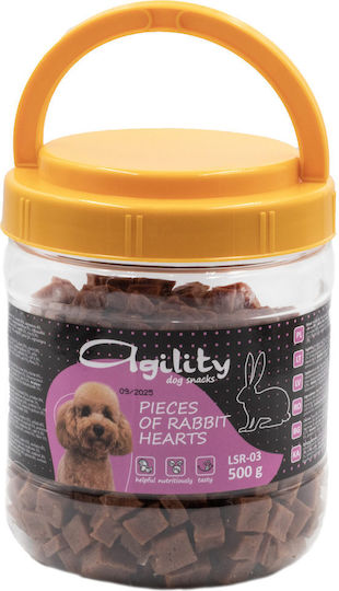 Agility Recompensă Dietetică Pentru Câini Cu Iepure Urechiat Carne și Rață 500gr