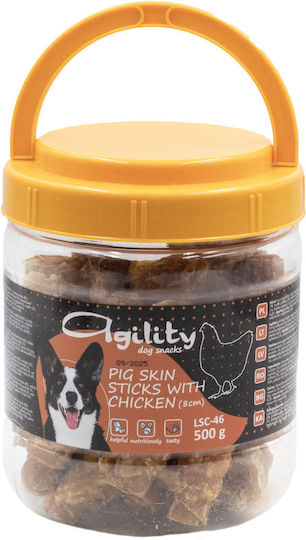 Agility Recompense în Stick pentru Câini Dietă cu Carne de Porc Pui și Carne 500gr