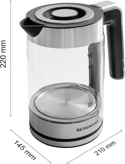 Bergmann Kettle 1.8lt 2200W Black