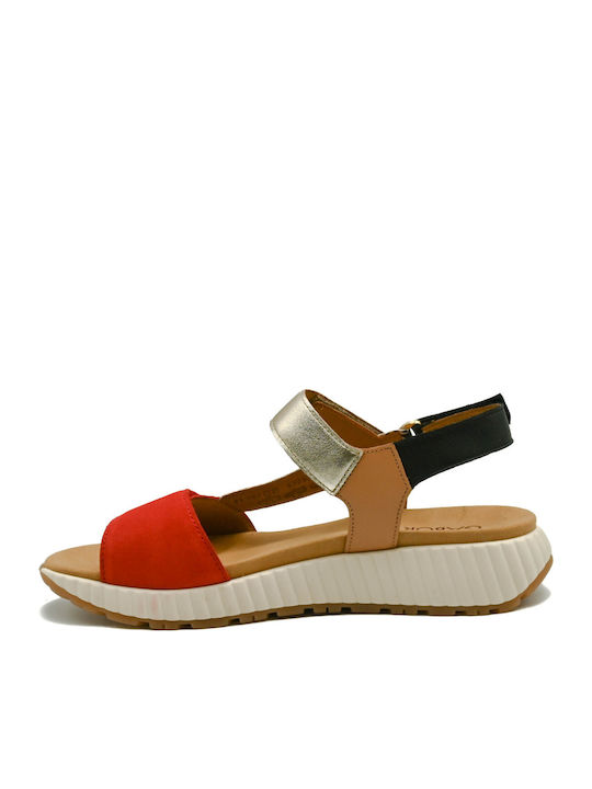 Leather Women's Anatomic Red Sandals