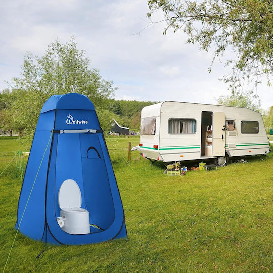 WolfWise Сцена Camping Pop Up Тоалетна Синя 61x4.3см