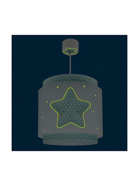 Ango Baby Dreams Einfaches Licht Kinderzimmer-Deckenleuchte aus Kunststoff 15W mit E27-Fassung Blau 26x26cm