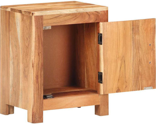 Nachttisch aus Massivholz Beiges 40x30x50cm