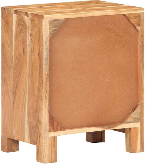 Nachttisch aus Massivholz Beiges 40x30x50cm