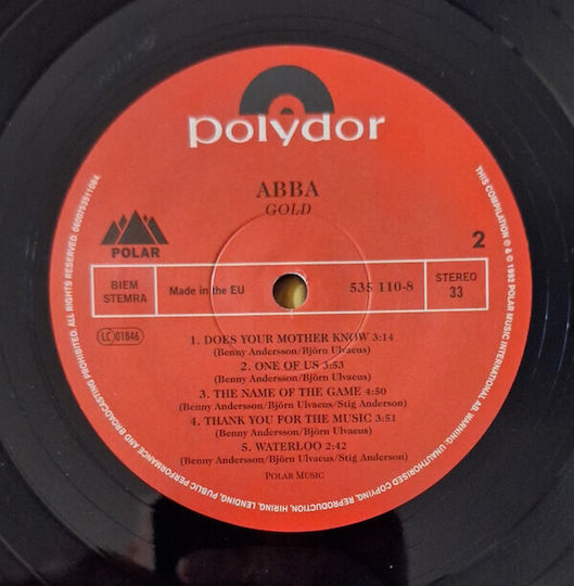 Abba Gold Greatest Hits Vinyl