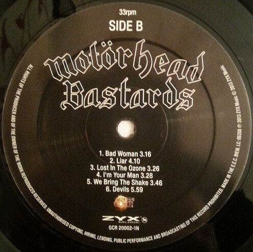 Motörhead Bastards Vinyl