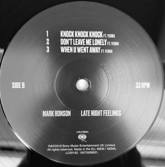 Mark Ronson Late Night Feelings Vinyl
