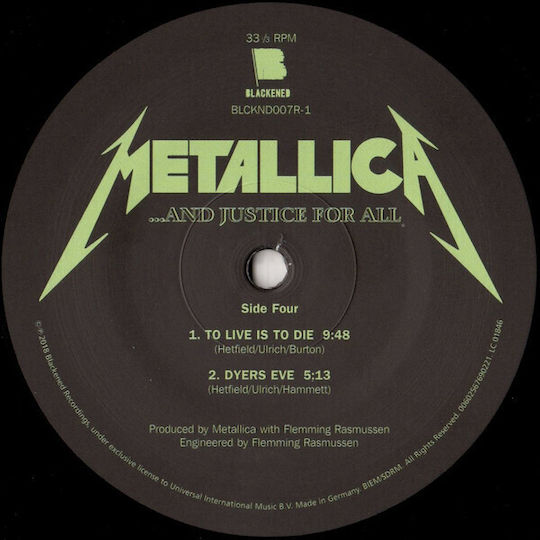 Metallica Justice All Vinyl