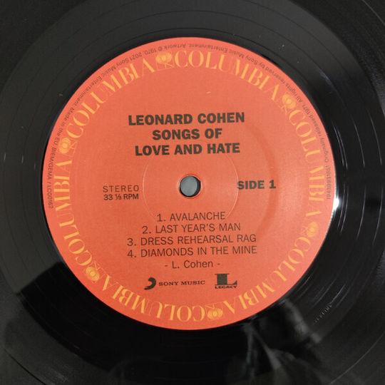 Leonard Cohen Songs Love Hate Vinyl