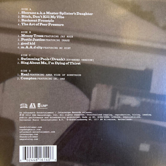 Kendrick Lamar Good Kid M.a.a.d City Vinyl