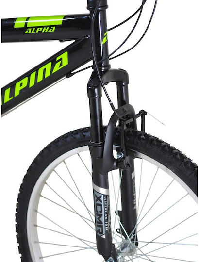 Alpina 21t/s 26 Zoll Schwarzes Mountainbike mit Geschwindigkeiten