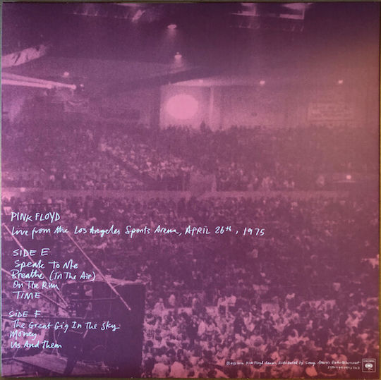 Pink Floyd Live From Los Angeles Sports Arena April 26th 1975 Vinyl Box Set