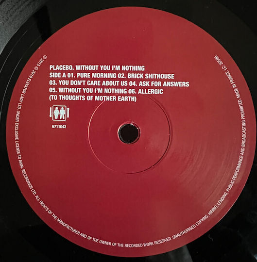 Placebo Without You I'm Nothing Vinyl