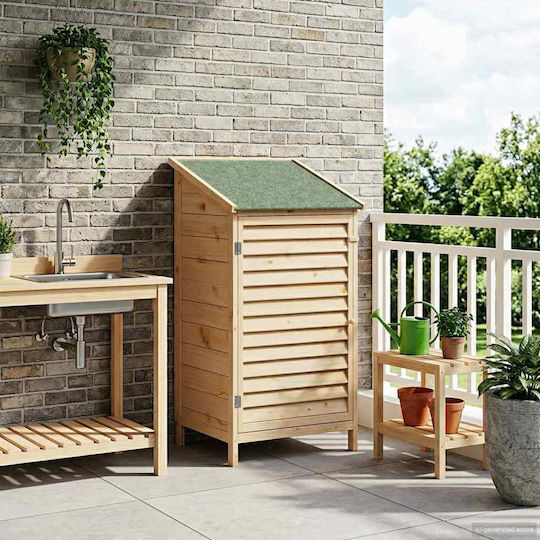 Wooden Garden Shed M0.59xP0.56xH1.135m