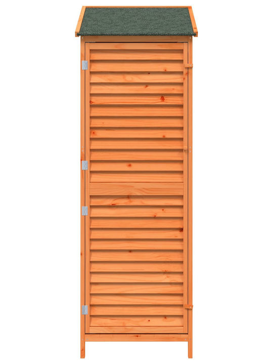 Wooden Garden Shed L0.59xW0.56xH1.76m
