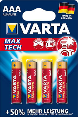 Varta Max Tech Αλκαλικές Μπαταρίες AAA 1.5V 4τμχ