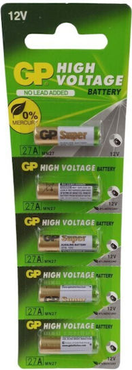 Genius Pack Baterii Alcaline A27 12V 5 Bucăți
