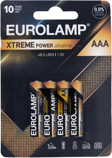 Eurolamp Extreme Alkaline Batteries AAA 1.5V 4pcs 147-24120