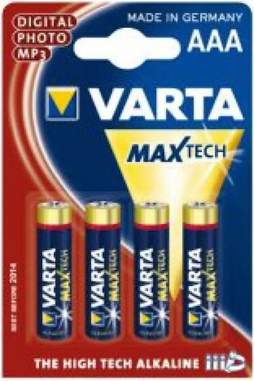 Varta Max Tech Αλκαλικές Μπαταρίες AAA 1.5V 4τμχ