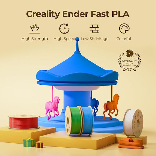 Creality3D PLA 3D Printer Filament 1.75mm Λευκό 2kg