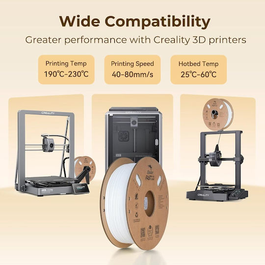 Creality3D PLA 3D Принтер Филамент 1.75мм Черен 1кг