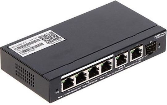 Ruijie RG-ES206GS-P Managed L2 PoE+ Switch με 6 Θύρες Gigabit (1Gbps) Ethernet
