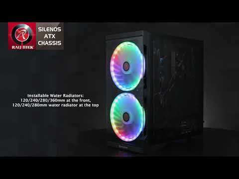 Raijintek Silenos Pro Gaming Middle Tower Carcasă Calculator cu Fereastră Laterală Negru