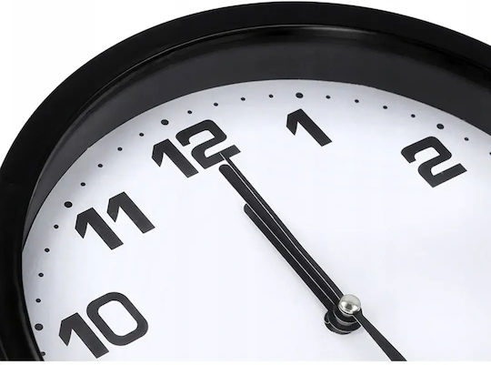Klassische Analoge Wanduhr 20cm Schwarze Leise Mechanismus Quartz