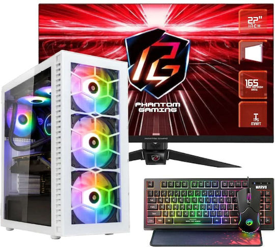 Vengeance Hydra-V52 Гейминг Настолен Компютър (Ryzen 7-5700X/32GB DDR4/1TB SSD/GeForce RTX 5060/Без Операционна Система) и Монитор ASRock PG27FF1A IPS HDR Гейминг 27"