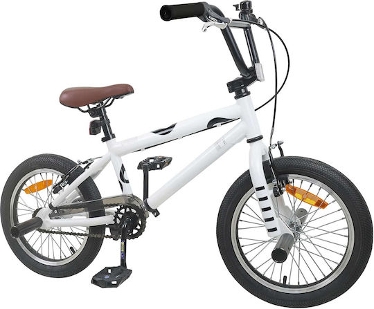 vidaXL 16" Kids' BMX Bicycle White