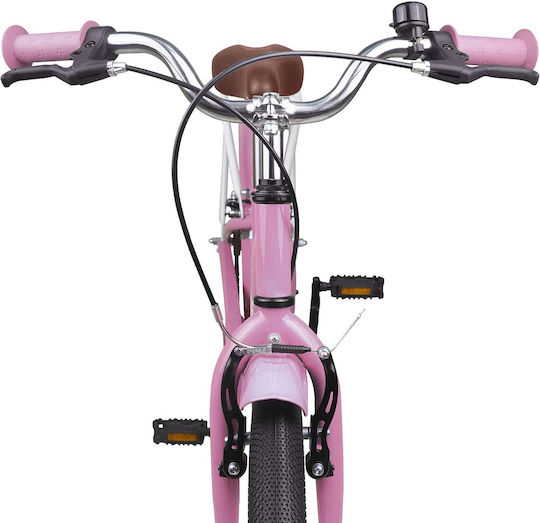 vidaXL 20" City Kids' Bicycle Pink