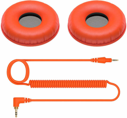 Pioneer Hc-cp08 Hdj-cue1 Earpads Spare Parts Orange Color