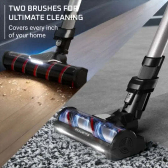 Rowenta X-Force Flex 13.60 Wiederaufladbarer Stielstaubsauger 2 in 1 Stick & Handstaubsauger Silber