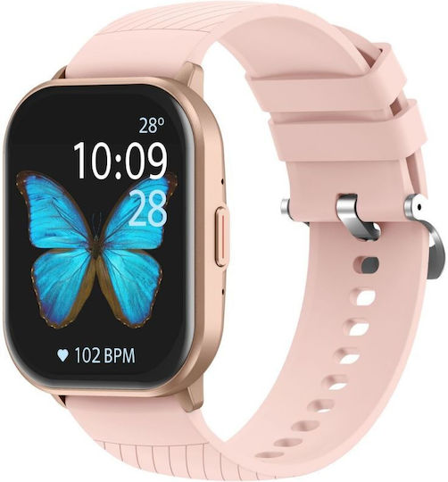 Gravity GT43-1 47mm Smartwatch cu Pulsometru (Roz)
