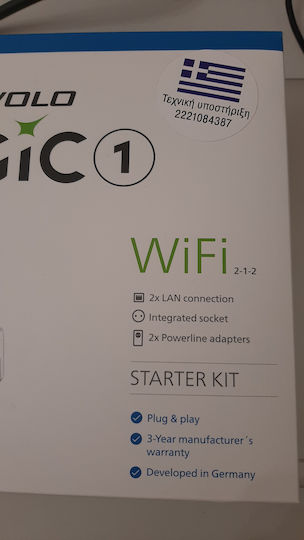 Devolo Magic 1 WiFi 2-1 Powerline Kit dublu pentru Conexiune Wireless Wi-Fi 5 cu Prin trecere Prize și 2 Porturi Ethernet