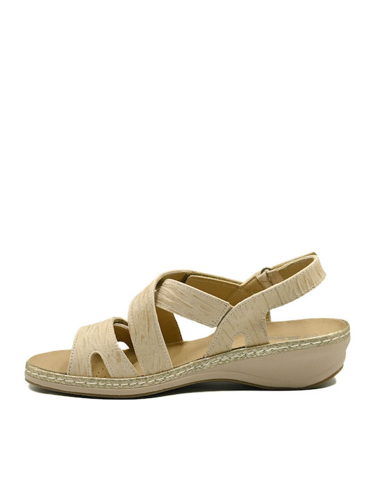 Leather Women's Anatomic Beige Sandals