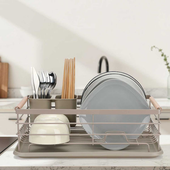 Elitehoff Sink Strainer Metallic Beige 43x32x14cm