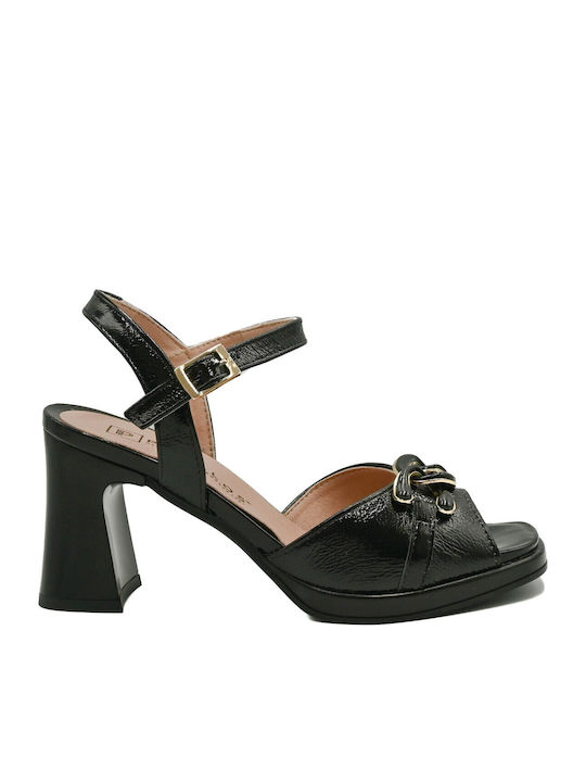 Leather Anatomic Black Sandals