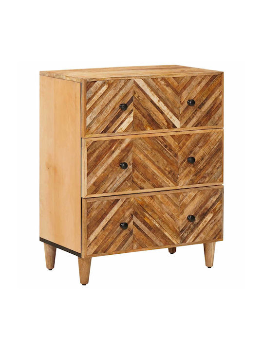 Bufet din Lemn Masiv cu Sertare Maro 60x33.5x75cm