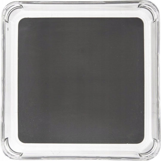 Orion Aufbewahrungskorb Grau 16 x 16 x 4,5 cm Orion Rutschfest