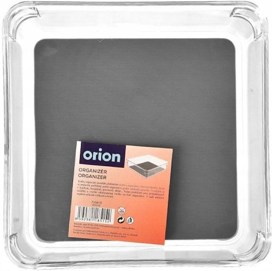 Orion Aufbewahrungskorb Grau 16 x 16 x 4,5 cm Orion Rutschfest