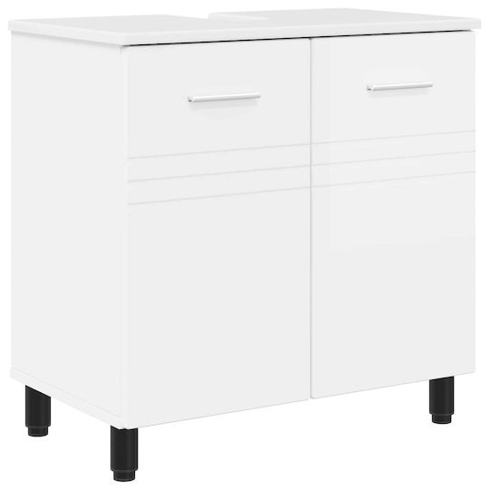 vidaXL Πάγκος με Νιπτήρα Μ60xΒ35xΥ60cm Λευκό