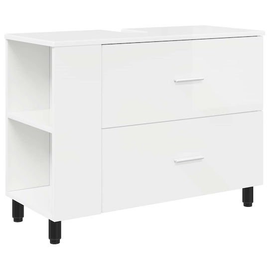 vidaXL Πάγκος χωρίς Νιπτήρα Μ80xΒ35xΥ60cm Λευκό