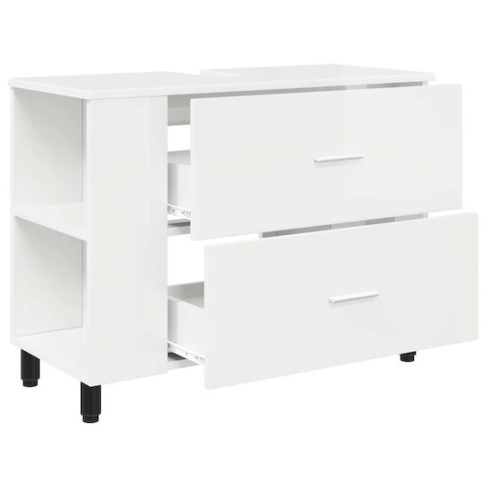vidaXL Πάγκος χωρίς Νιπτήρα Μ80xΒ35xΥ60cm Λευκό