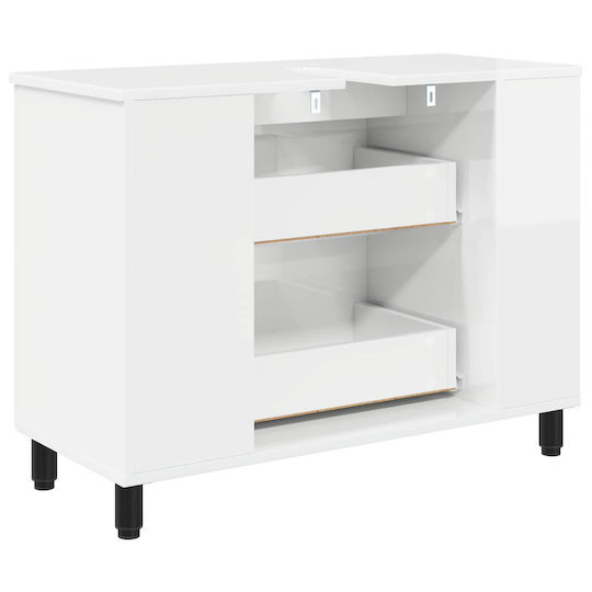 vidaXL Πάγκος χωρίς Νιπτήρα Μ80xΒ35xΥ60cm Λευκό