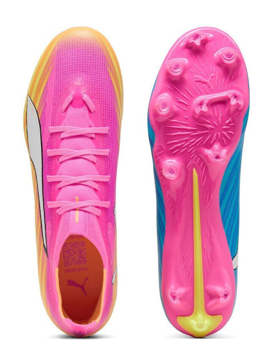 PUMA Ultra 6 Match Ποδοσφαιρικά Παπούτσια με Τάπες FG/AG Πολύχρωμα