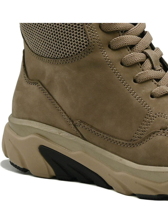 Leather Women's Gray Ankle Boots